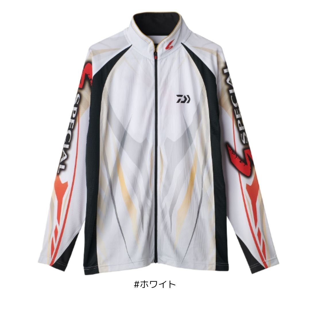 DE-7225 スペシャルロングスリーブフルジップシャツ #ホワイト #Lサイズ DAIWA（ダイワ）｜フィッシングマックス店