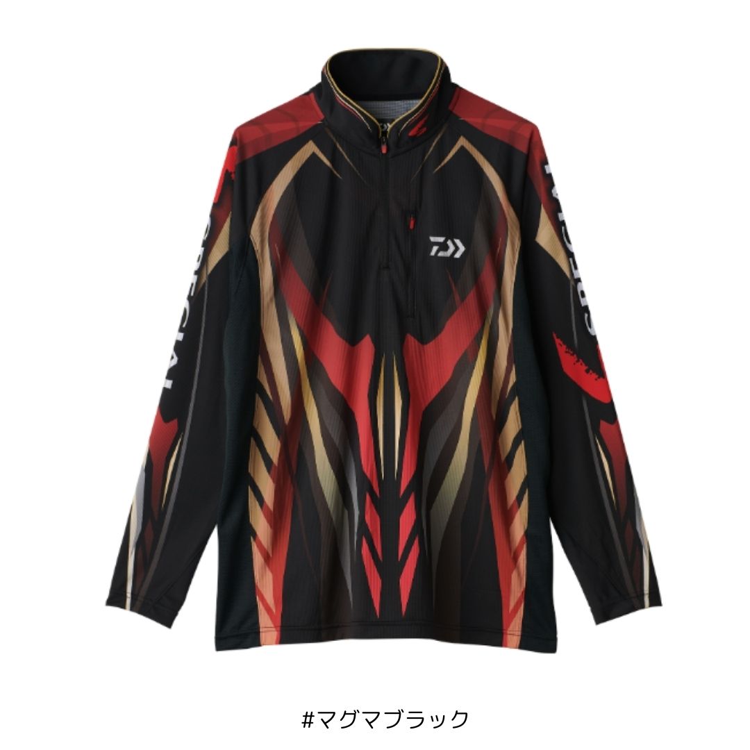 DE-7125 スペシャルハーフスリーブシャツ #マグマブラック #Lサイズ DAIWA（ダイワ）