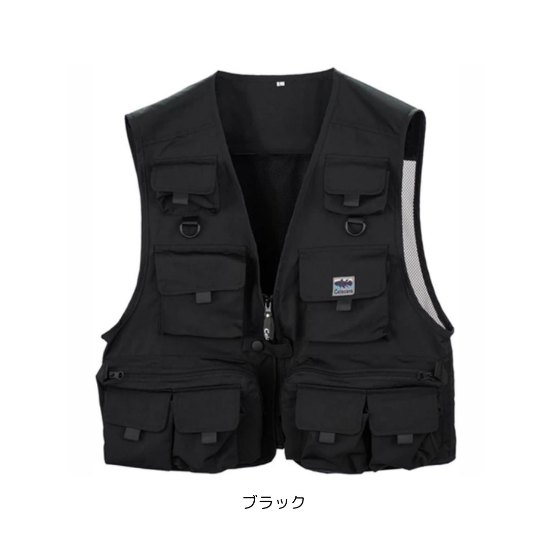 楽天市場】エクセル NFC-2170 フィッシングベスト LL ブラック