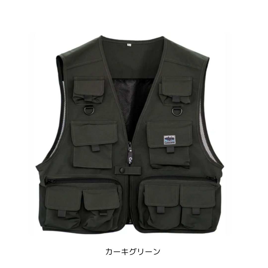 楽天市場】エクセル NFC-2170 フィッシングベスト LL ブラック