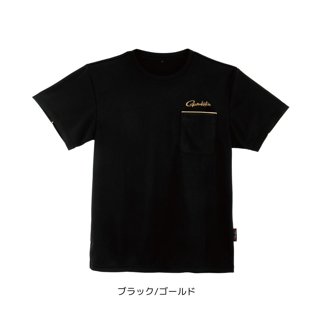 GM3780 KM Tシャツ #Mサイズ #ブラック/ゴールド （がまかつ） 2025年新製品