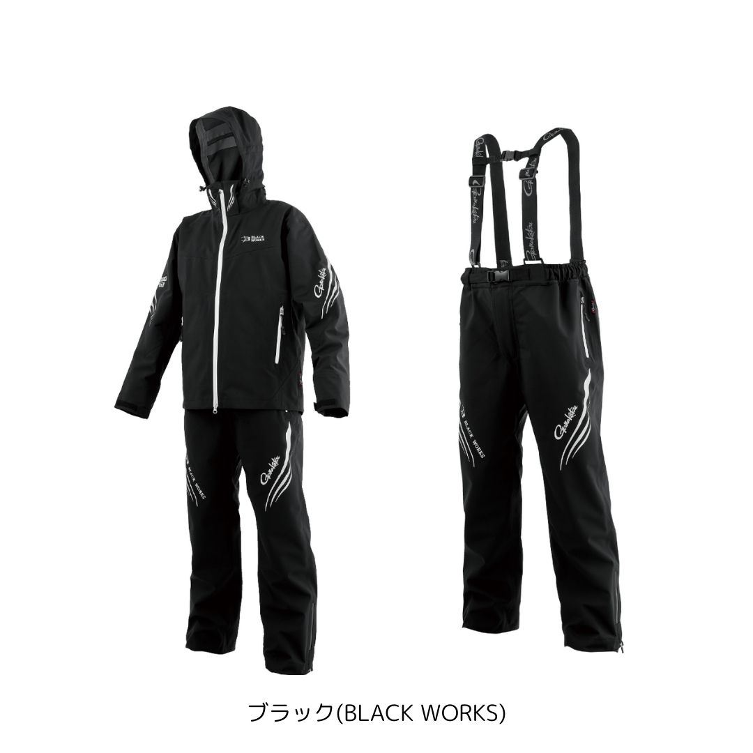 GM3785 アルテマシールドプロレインスーツ #LLサイズ #ブラック(BLACK WORKS) (がまかつ) 2025年新製品|フィッシングマックス店