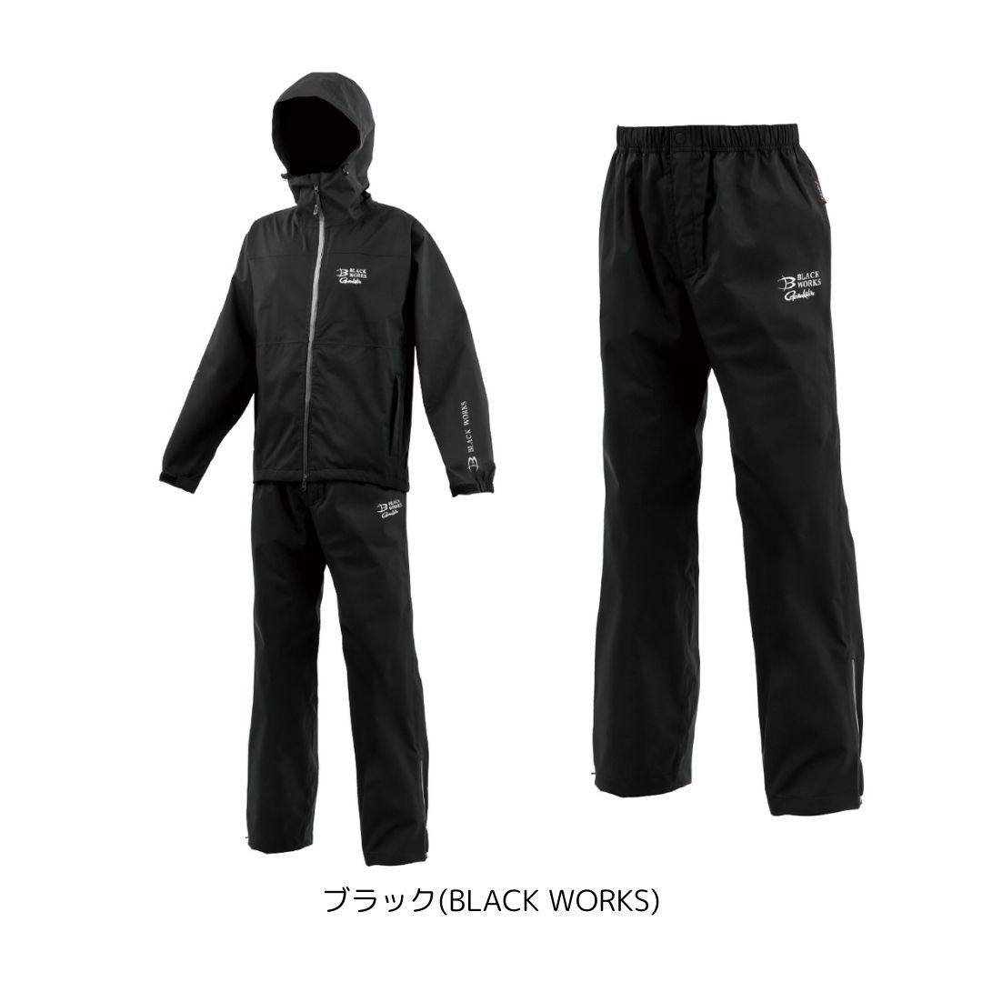 GM3784 G-SPEC レインスーツ #Lサイズ #ブラック(BLACK WORKS) （がまかつ） 2025年新製品