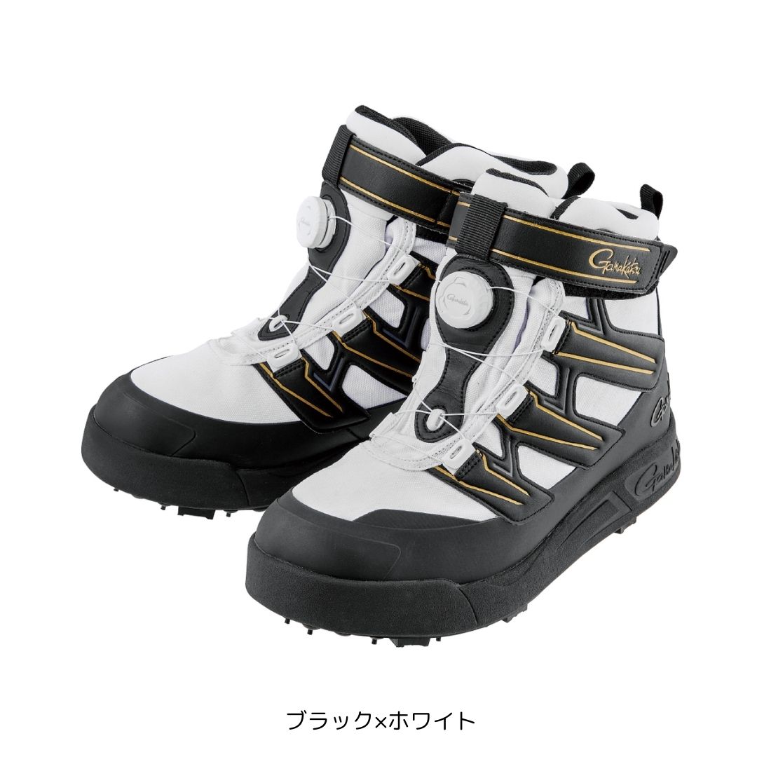 GM4549 G仕樣 スパイクシューズ #L大いさ(25.5～26.0糎) #黒いこと×白いこと （がまかてて加えて） 2025年新生産品 ウェア・アクセサリー-フィッシング
