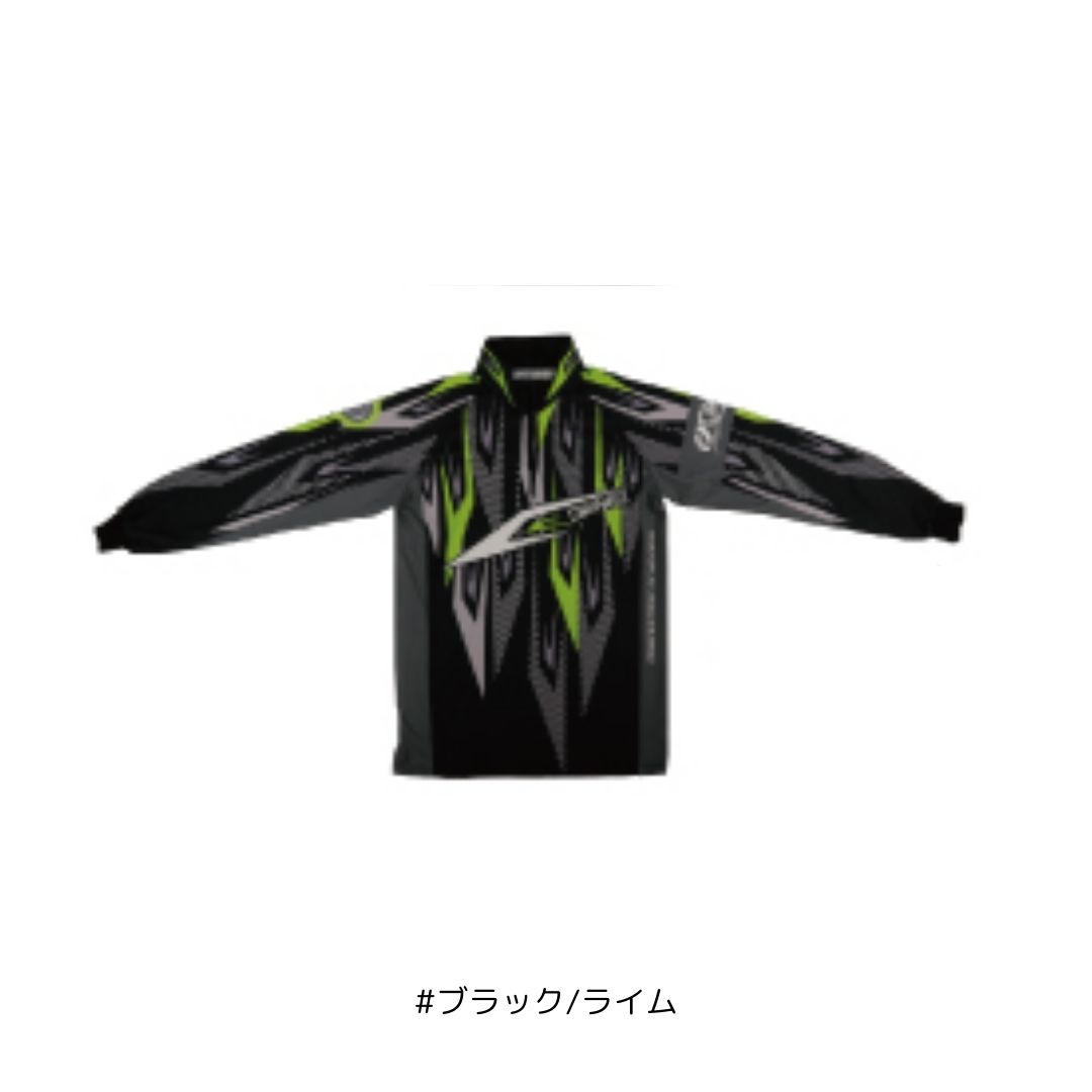ストレッチグラフィックシャツ2 #Lサイズ #ブラック/ライム OWNER（オーナー）