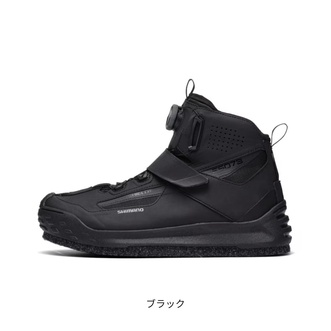 FS-073Y DS+クイックゲームシューズ カットラバーピンフェルト 黒いこと #25.5糎 SHIMANO（シマノ） ウェア・アクセサリー-フィッシング-スポーツ・アウトドア