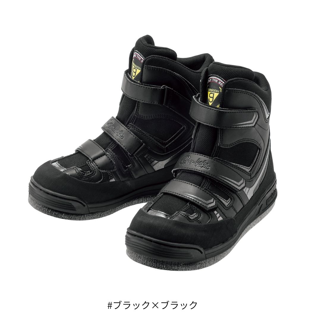 GM4514 フェルトスパイクシューズ(パワータイプ) #ブラック×ブラック #LLサイズ(26.5~27.0cm) Gamakatsu(がまかつ)