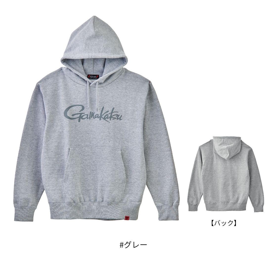 GM3790 ロゴフーディ #グレー #Lサイズ Gamakatsu（がまかつ） 5,926円