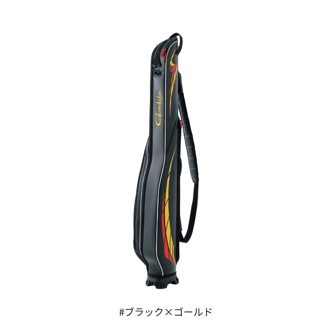 GC297 がま磯 ロッドケース 130cm #ブラック×ゴールド Gamakatsu（がまかつ） 大型便B