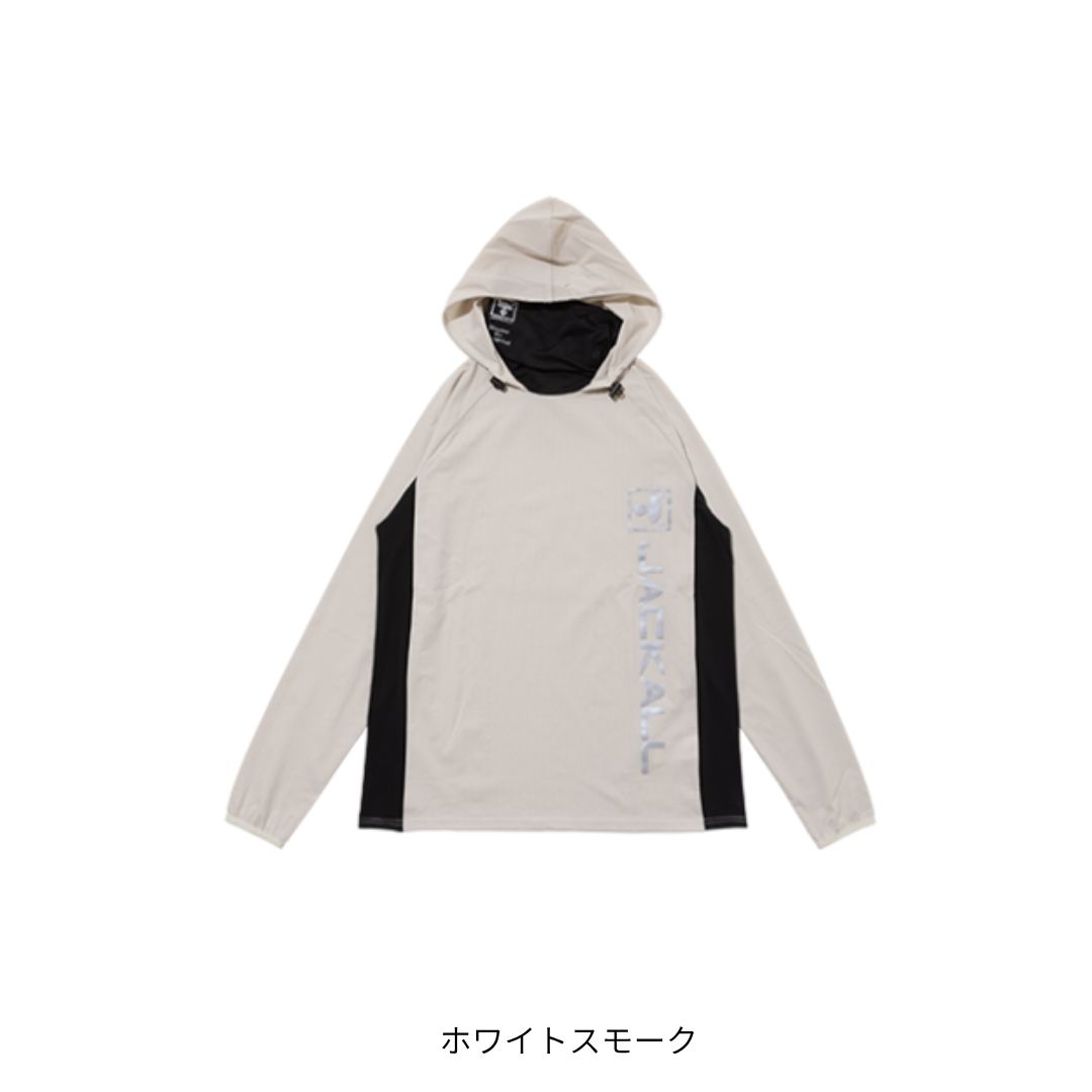 ドライメッシュプルオーバーフーディ ホワイトスモーク Ｓ JACKALL（ジャッカル）