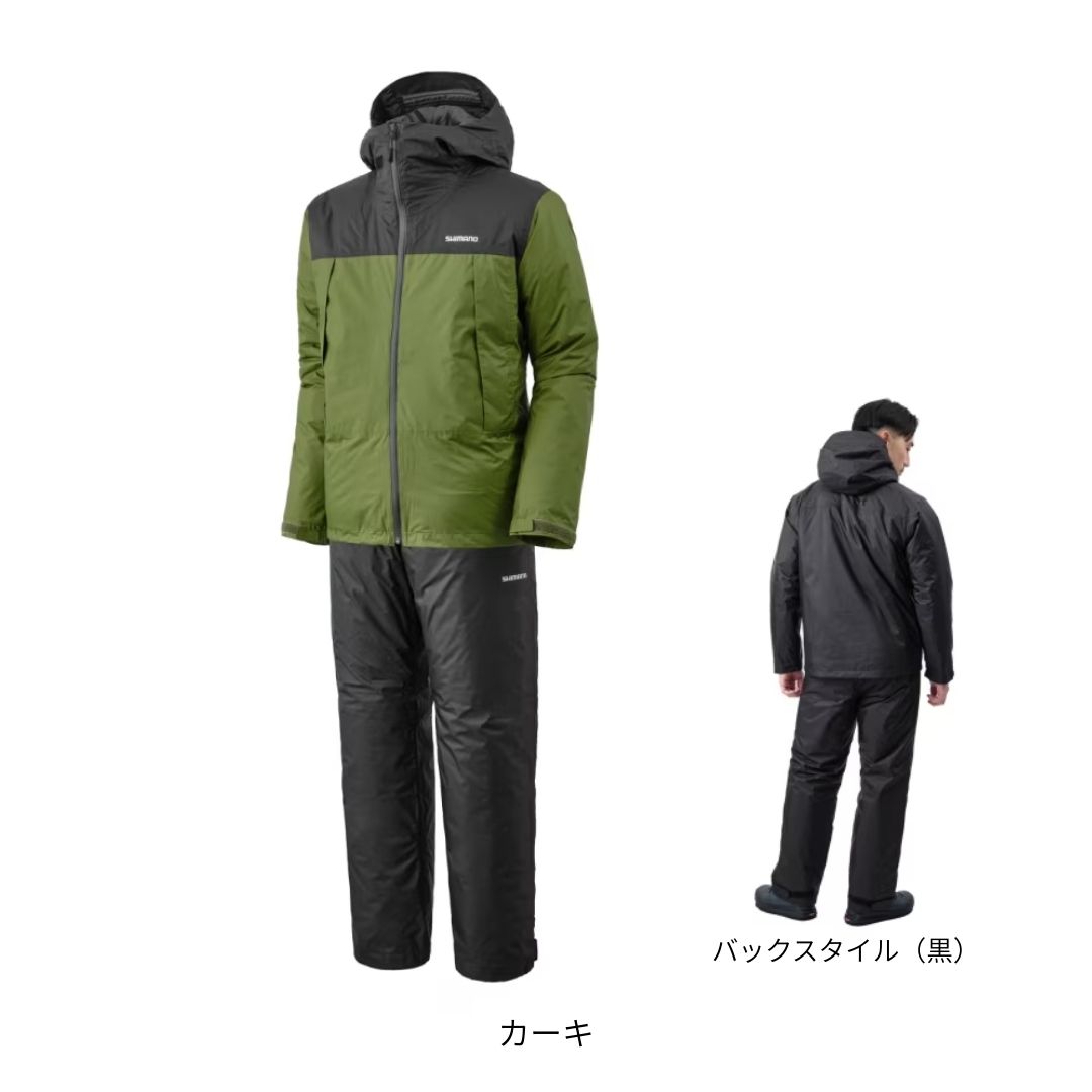 RB-057X ベーシックインサレーション レインスーツ 01 カーキ #XLサイズ SHIMANO（シマノ）