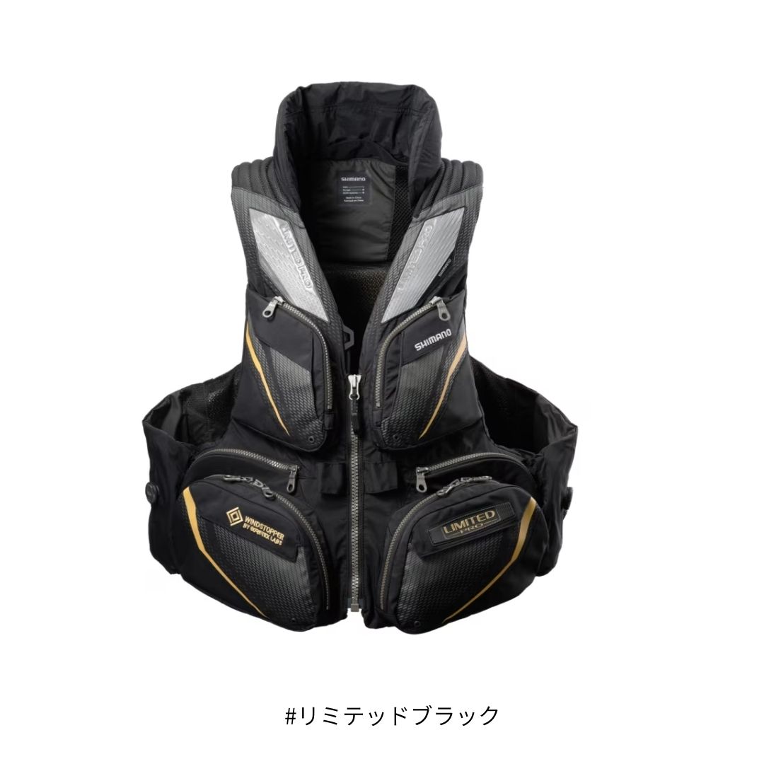 VF-130Y フローティングベスト リミテッドプロ 枕付 #リミテッドブラック #3XLサイズ SHIMANO（シマノ） 大型便A 32,032円