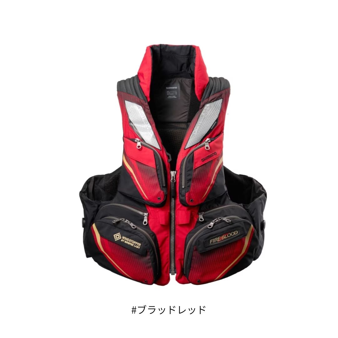 VF-130Y フローティングベスト リミテッドプロ 枕付 #ブラッドレッド #Mサイズ SHIMANO（シマノ） 大型便A