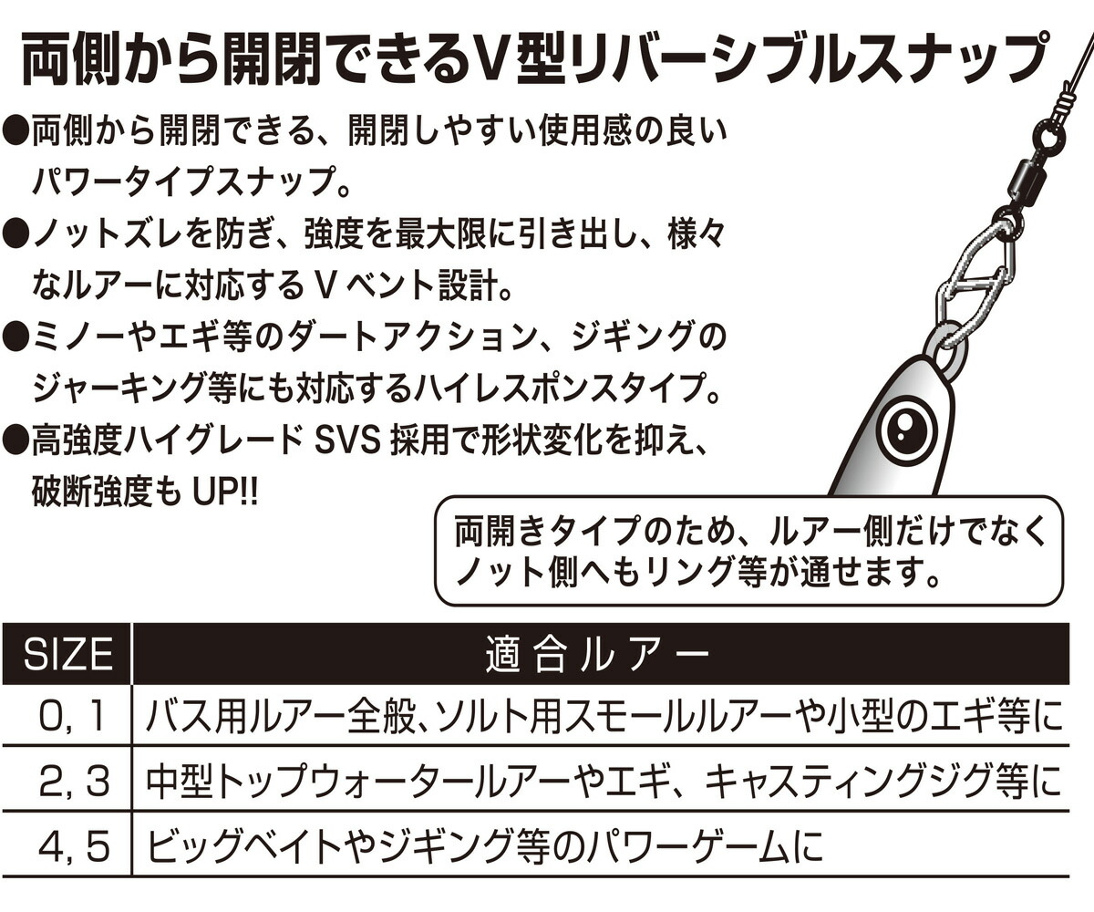 楽天市場 カツイチ Katsuichi Wスナップ Sn 6 3 ネコポス配送可 フィッシングサンイン