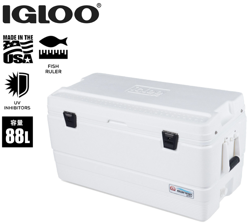 楽天市場 Igloo イグロー イグルー クーラーボックス マリンウルトラ 94qt l フィッシングサンイン