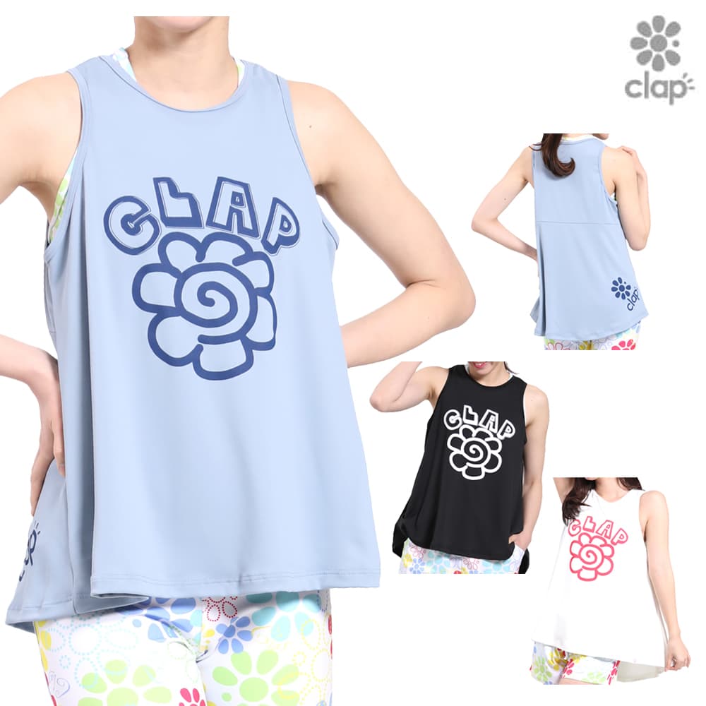 clap クラップ　百貨店限定LIMITED ハートハートクラップスリットタンク ハートクラップ スリットタンク CTS25048 – clap