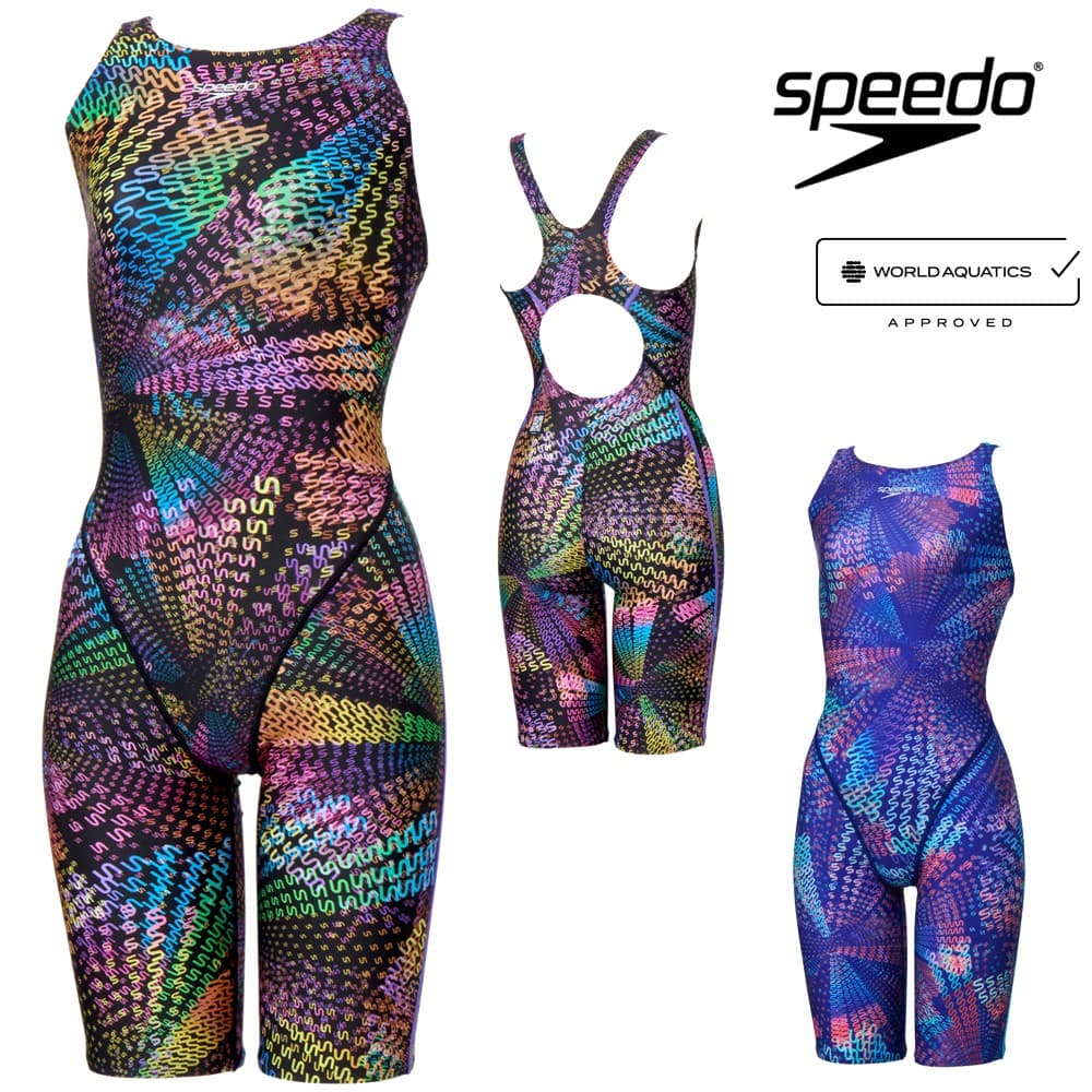 スピード SPEEDO 競泳水着 レディース WA承認モデル フレックスシグマニューセミオープンバックニースキン3 オールインワン FLEX Σν 2026年春夏モデル SCW12608F fina マーク あり