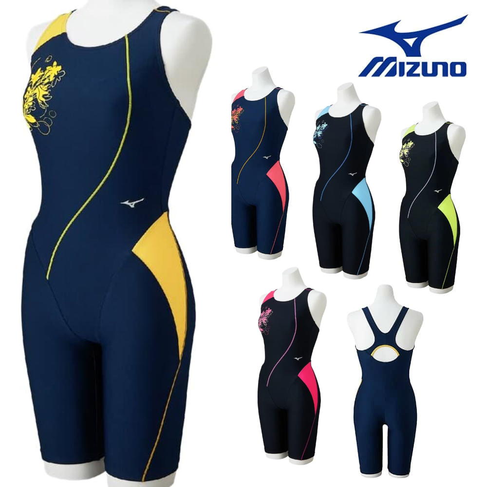 ミズノ MIZUNO フィットネス水着 レディース Stroke ONEオールインワン パッド付き 2026年春夏モデル N2JGD310