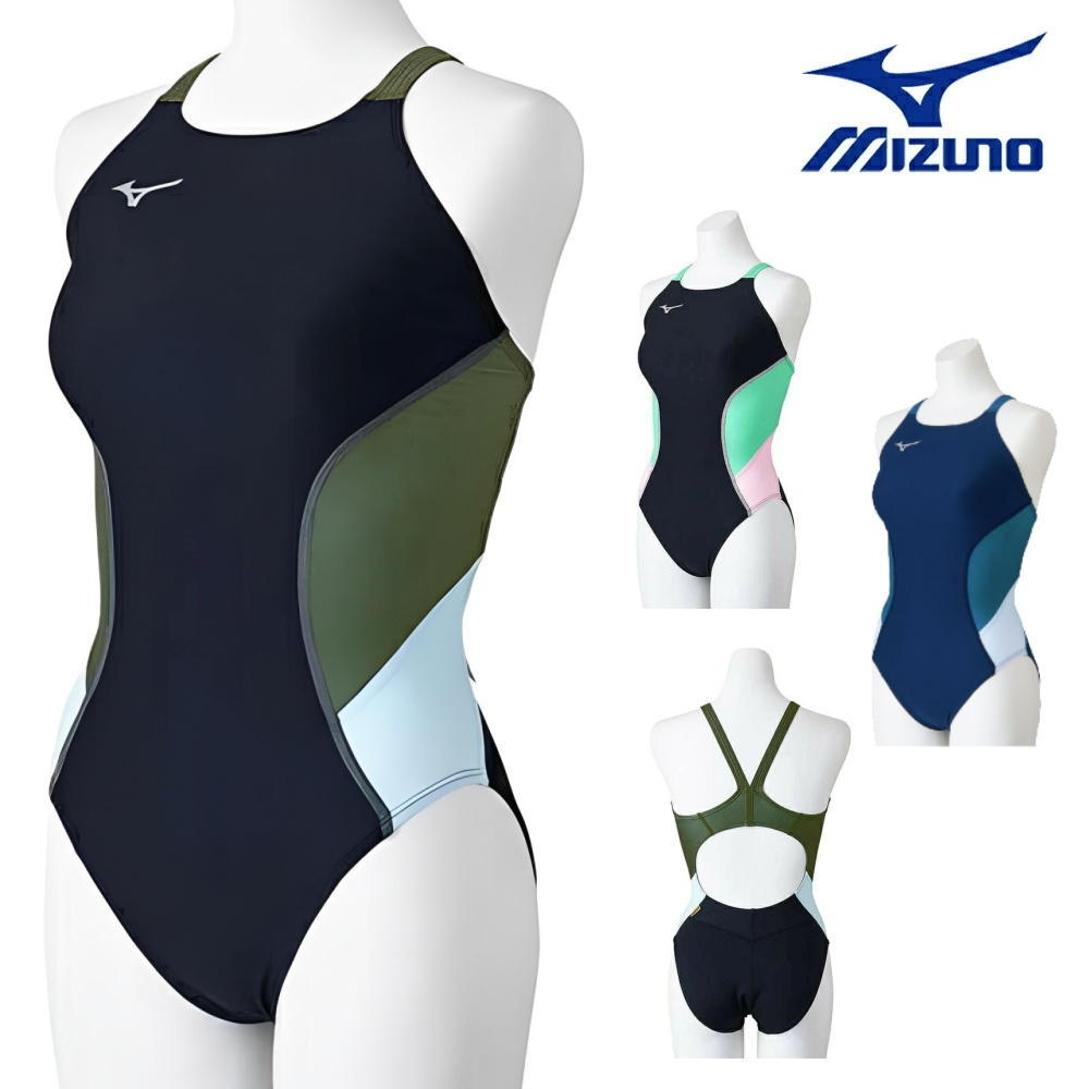 ミズノ MIZUNO 競泳水着 練習用水着 レディース エクサースーツ ミディアムカット EXER SUITS U-Fit ダイナモーションフィット 競泳練習水着 N2MAB761 5,914円