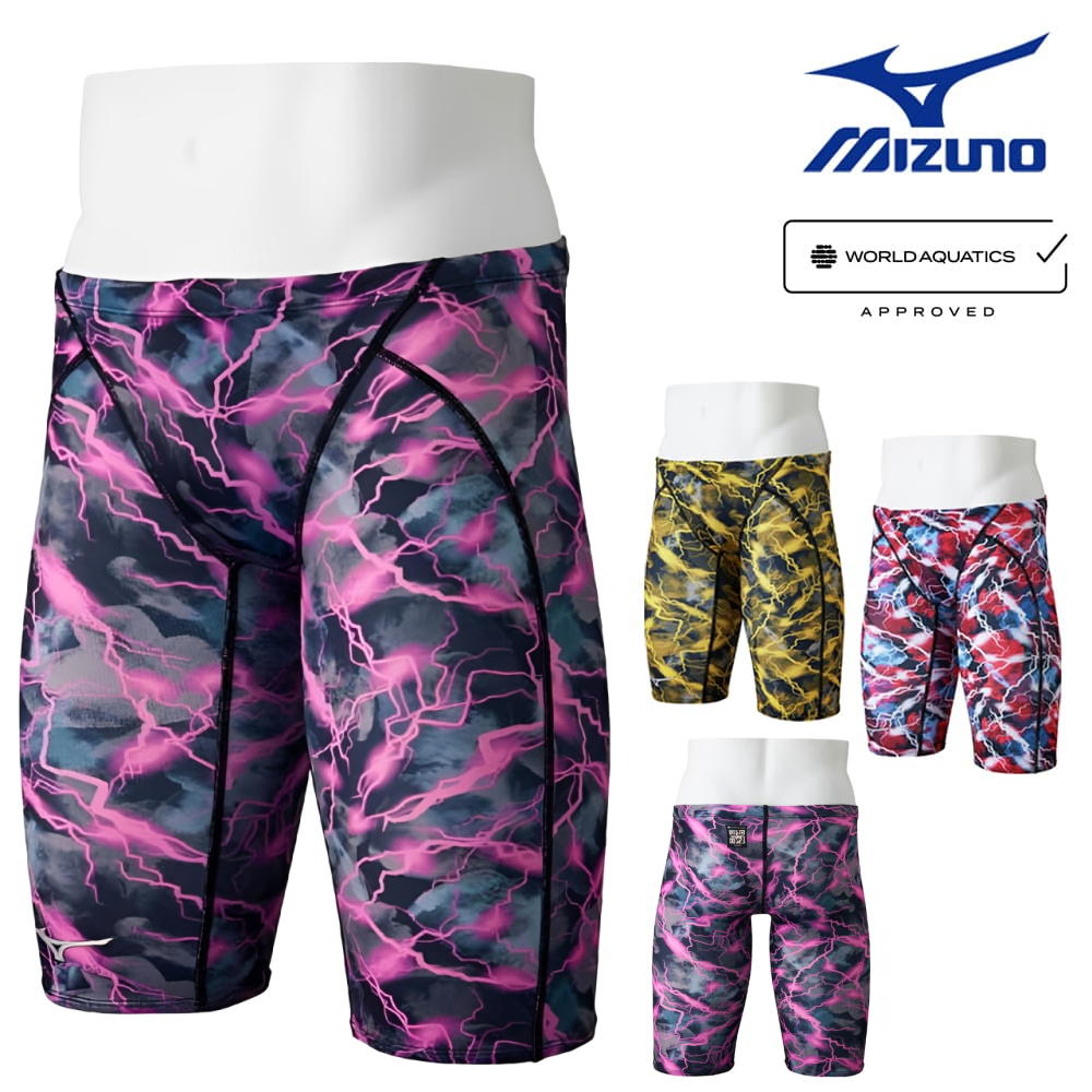 ミズノ MIZUNO 競泳水着 メンズ WA承認モデル ST Graphic ハーフスパッツ 2026年春夏モデル N2MBD544 fina マーク あり｜フィットネスショップFIT-IN
