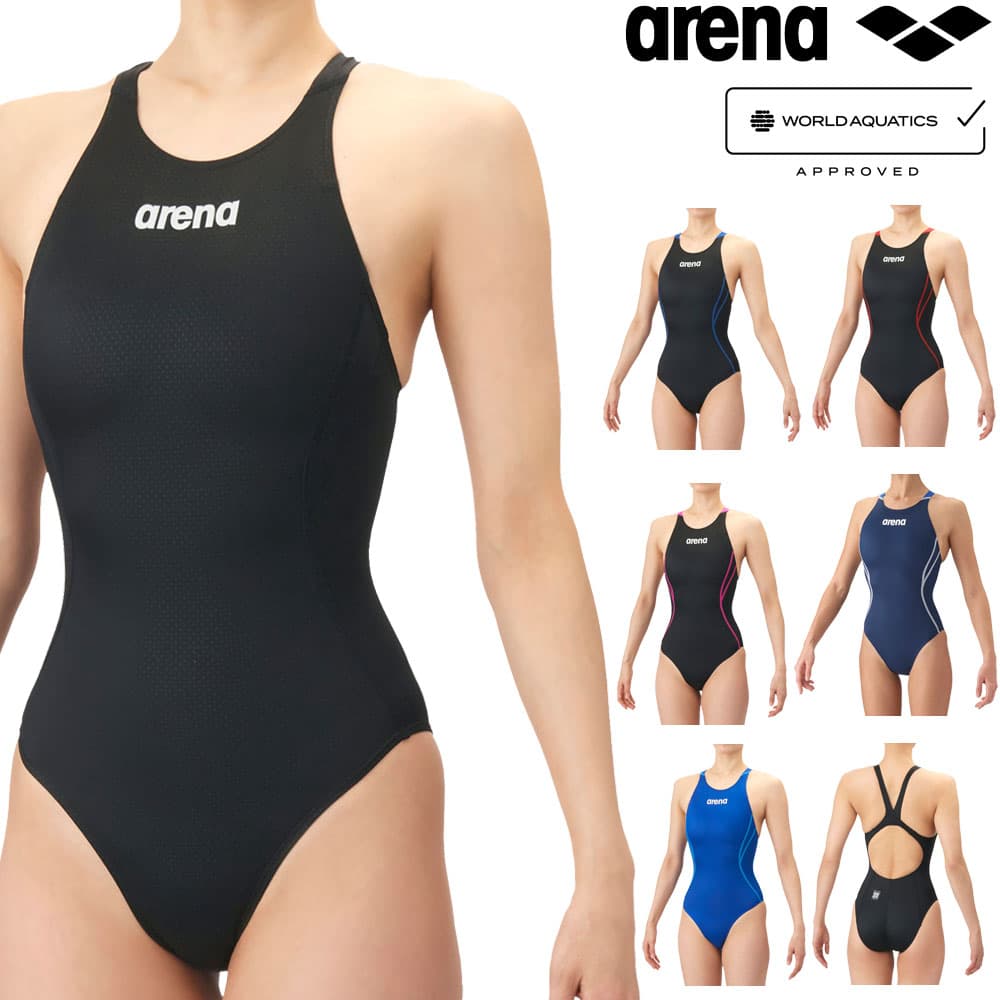 アリーナ ARENA 競泳水着 レディース WA承認モデル AQUA ADVANCED AQUA XTREME レーシングワンピース オープンバック ローカット 2026年春夏モデル AS6SRC22L fina マーク あり