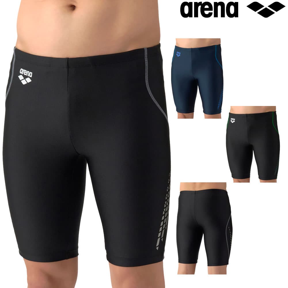 アリーナ ARENA フィットネス水着 メンズ ダブルエステル フィットネススパッツ ハーフレッグ 2026年春夏モデル AS6SWF72M
