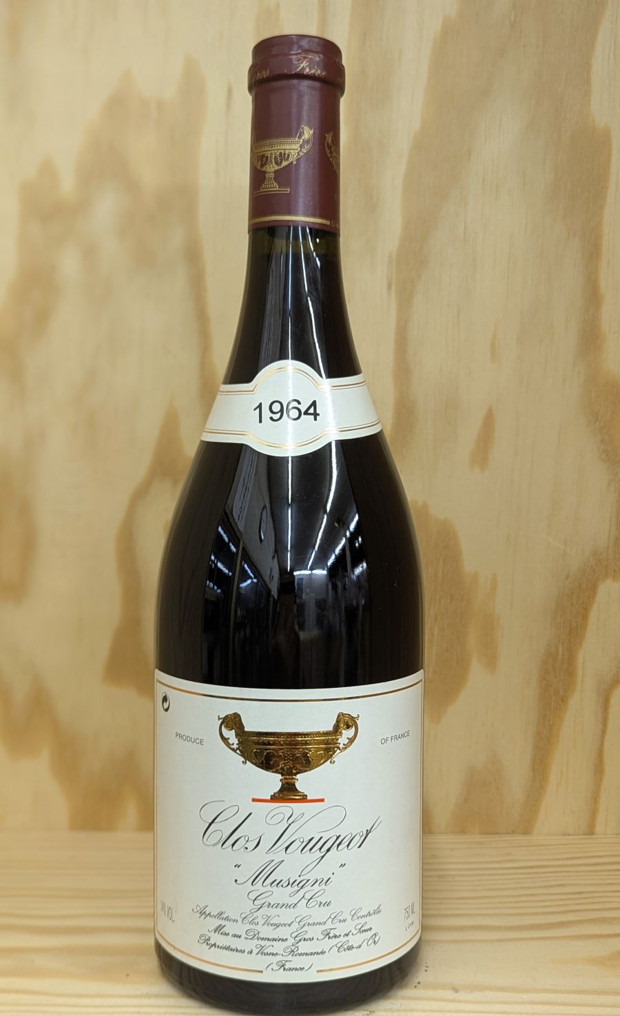 S：[1964]　クロ・ヴージョ &rdquo;ミュジニ&rdquo;（グロ・フレール・エ・スール）Clos Vougeot 　&rdquo;Musigni&rdquo; (Gros Frere et Soeur)｜ワインショップ　フィッチ