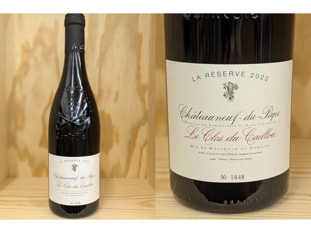22RSV：[2022] シャトーヌフ・デュ・パプ　"ラ・レゼルヴ"　ルージュ　（クロ・デュ・カイユ）Chateauneuf-du-Pape "La RESERVE" Rouge (Clos du Caillou)｜ワインショップ　フィッチ