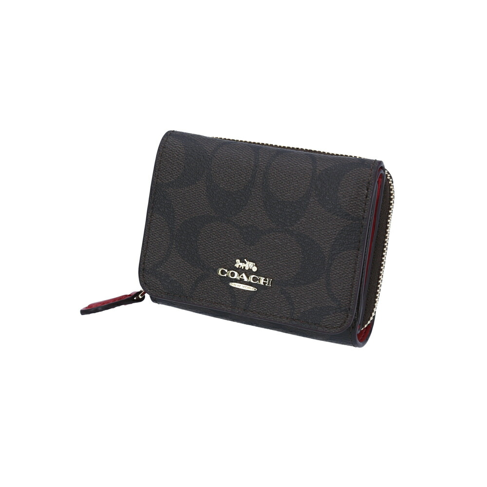 楽天市場 9月25 26日限定 ポイント5倍 クーポン配布中 コーチ Coach 折財布 Pvcシグネチャー三折外rf小銭 F41302 ギフトラッピング無料 Fit House