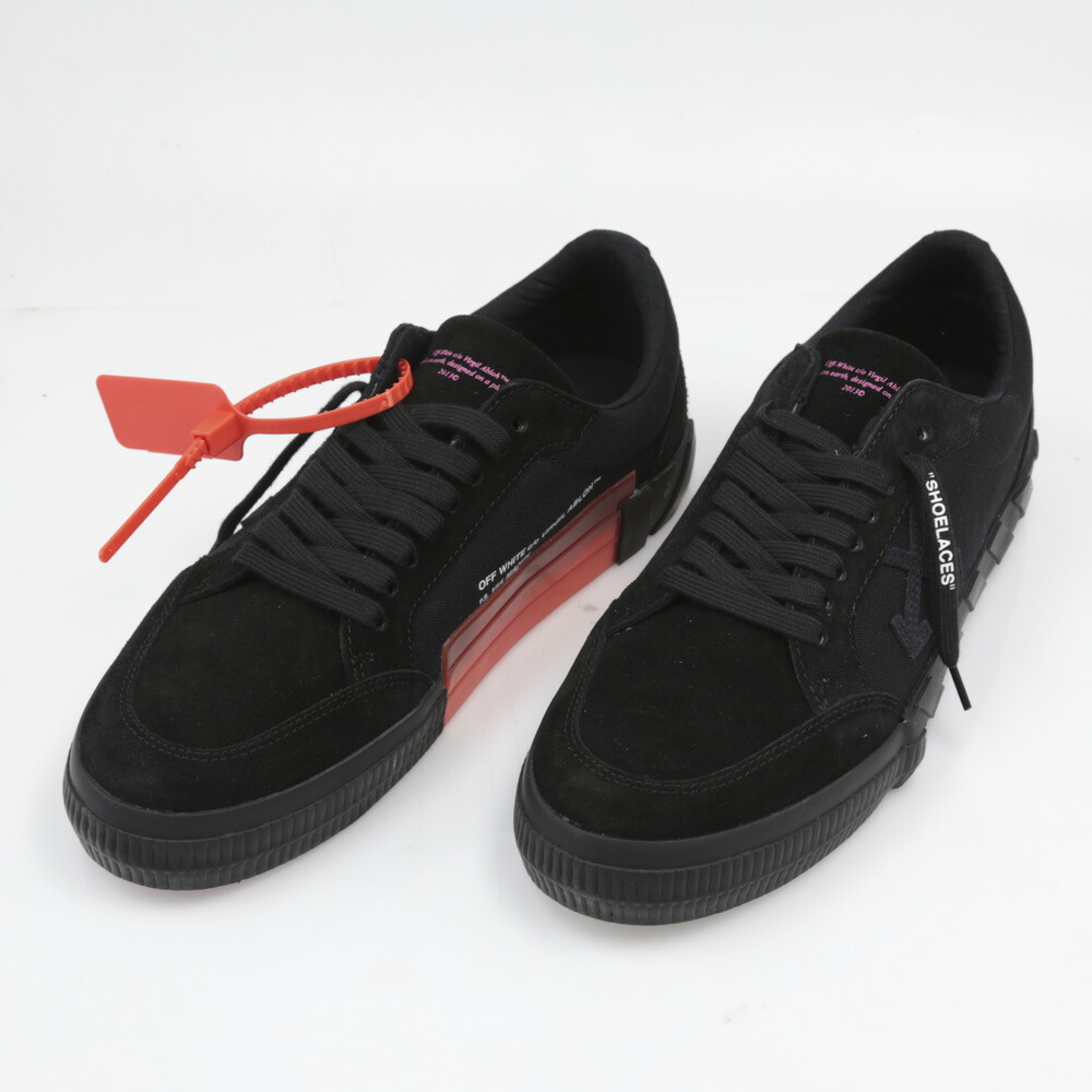 オフホワイト OFF WHITE メンズスニーカー LOW VULCANIZED BLACK OMIA085R20C210501010  ギフトラッピング無料 【ラッピング不可】