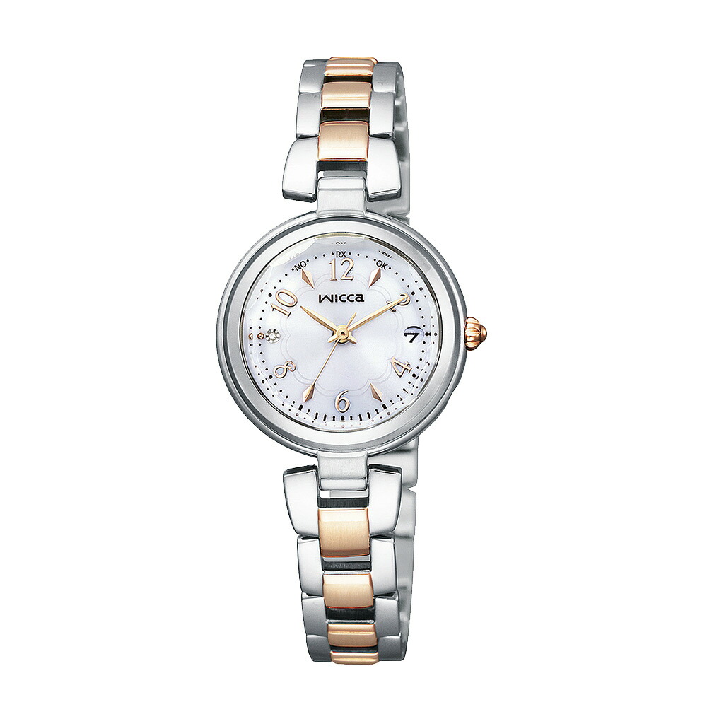 シチズン CITIZEN ウィッカ WICCA 腕時計 ラウンドデイトソーラー電波ステンL KS1-538-11　　フィットハウス