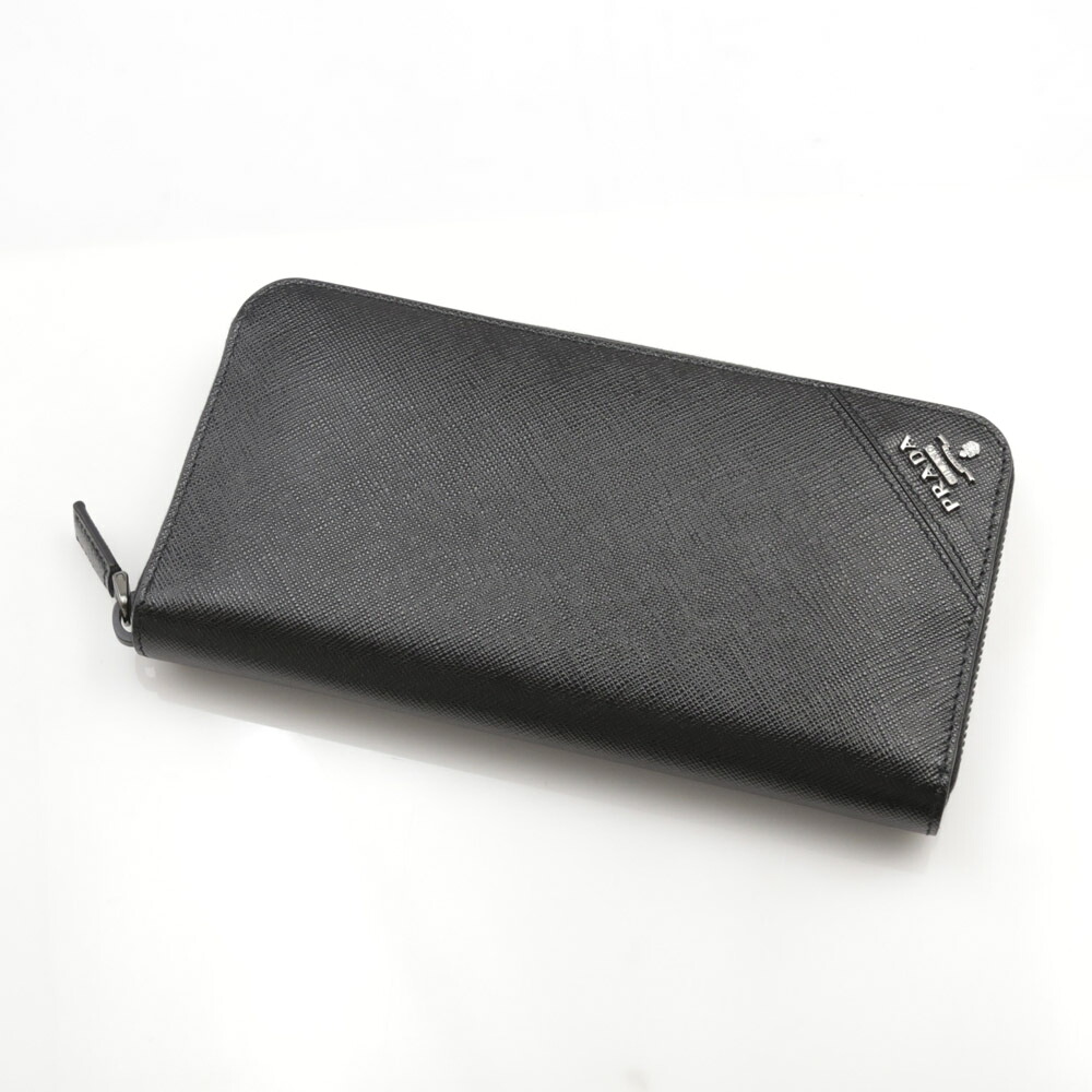 プラダ PRADA ラウンド長財布 SAF.METALメンズラウンド長/NERO 2ML317-QME　　フィットハウス