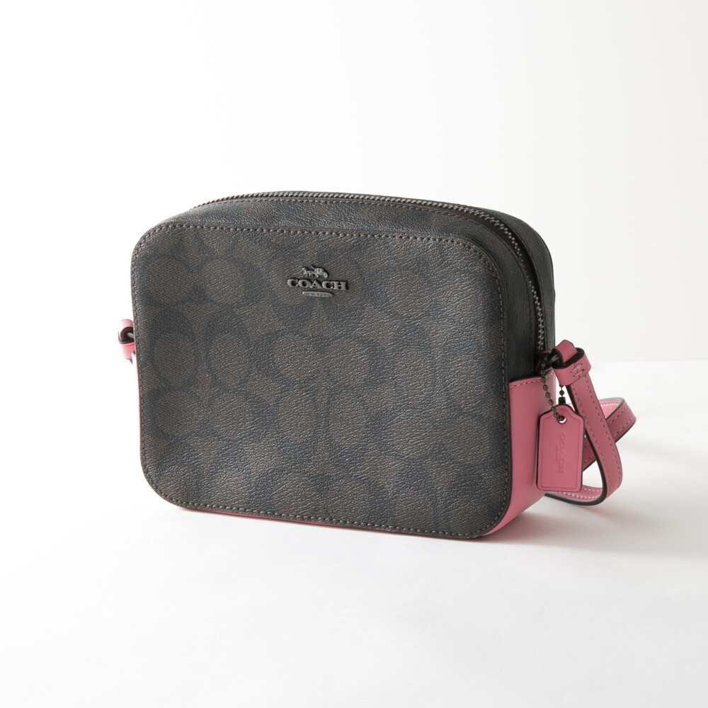 【お買い物マラソン期間中ポイント10倍】コーチ COACH ショルダーバッグ ミニカメラバッグシグネチャーキャンバス F91677　　フィットハウス