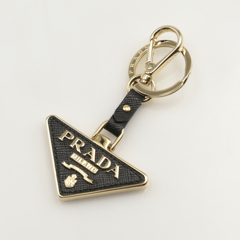 楽天市場】プラダ PRADA キーリング バッグチャームMIX ゴールド