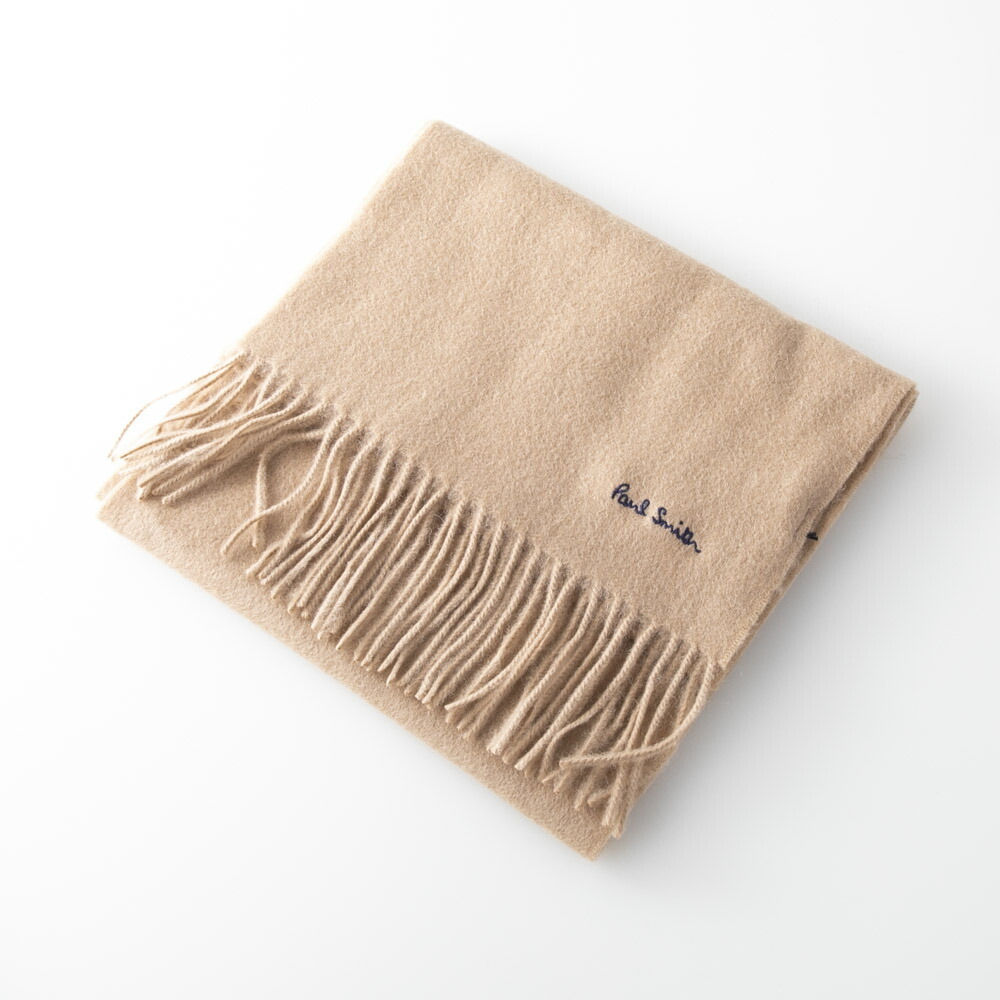配送員設置送料無料 ポールスミス Paul Smith マフラー 無地ロゴwool100 933d As04 ギフトラッピング無料 想像を超えての Korlaobkk Com