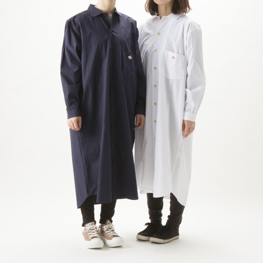 楽天市場 2月1日限定 クーポン配布中 ダントン Danton シャツワンピース 長袖シャツワンピース Jd 3727 ギフトラッピング無料 Fit House