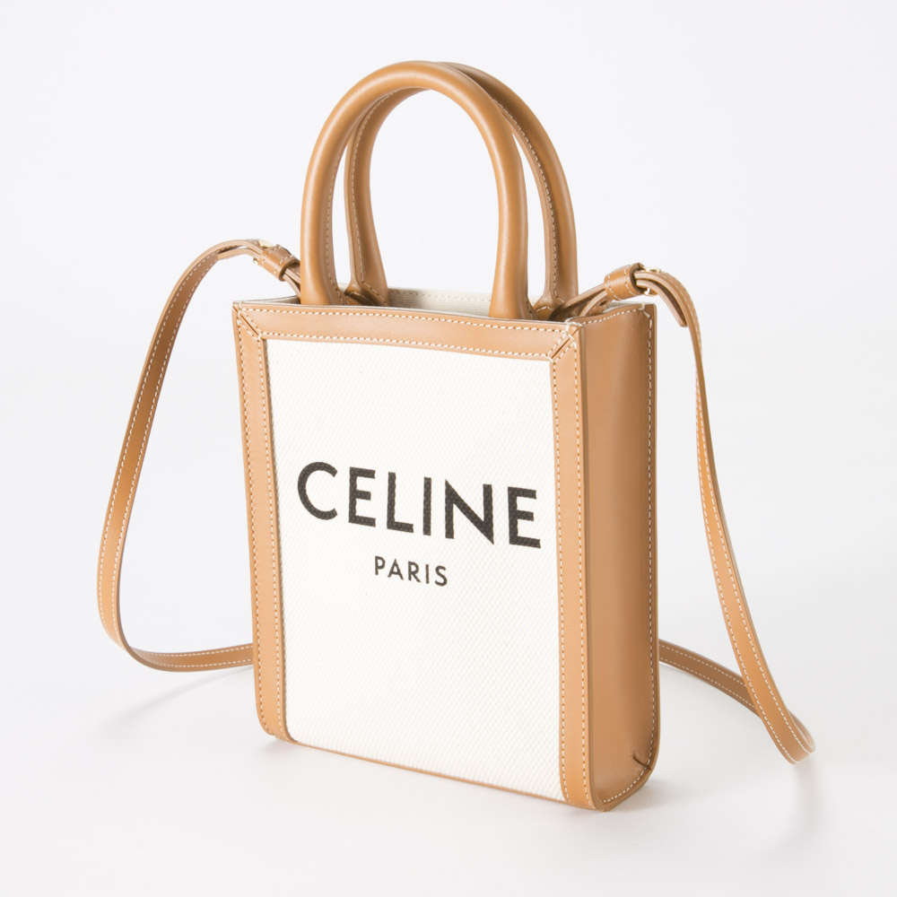 美品【セリーヌ】トリオンフキャンバス ロゴミニトートバッグ CELINE】セリーヌ トリオンフキャンバス ミニトート (CELINE
