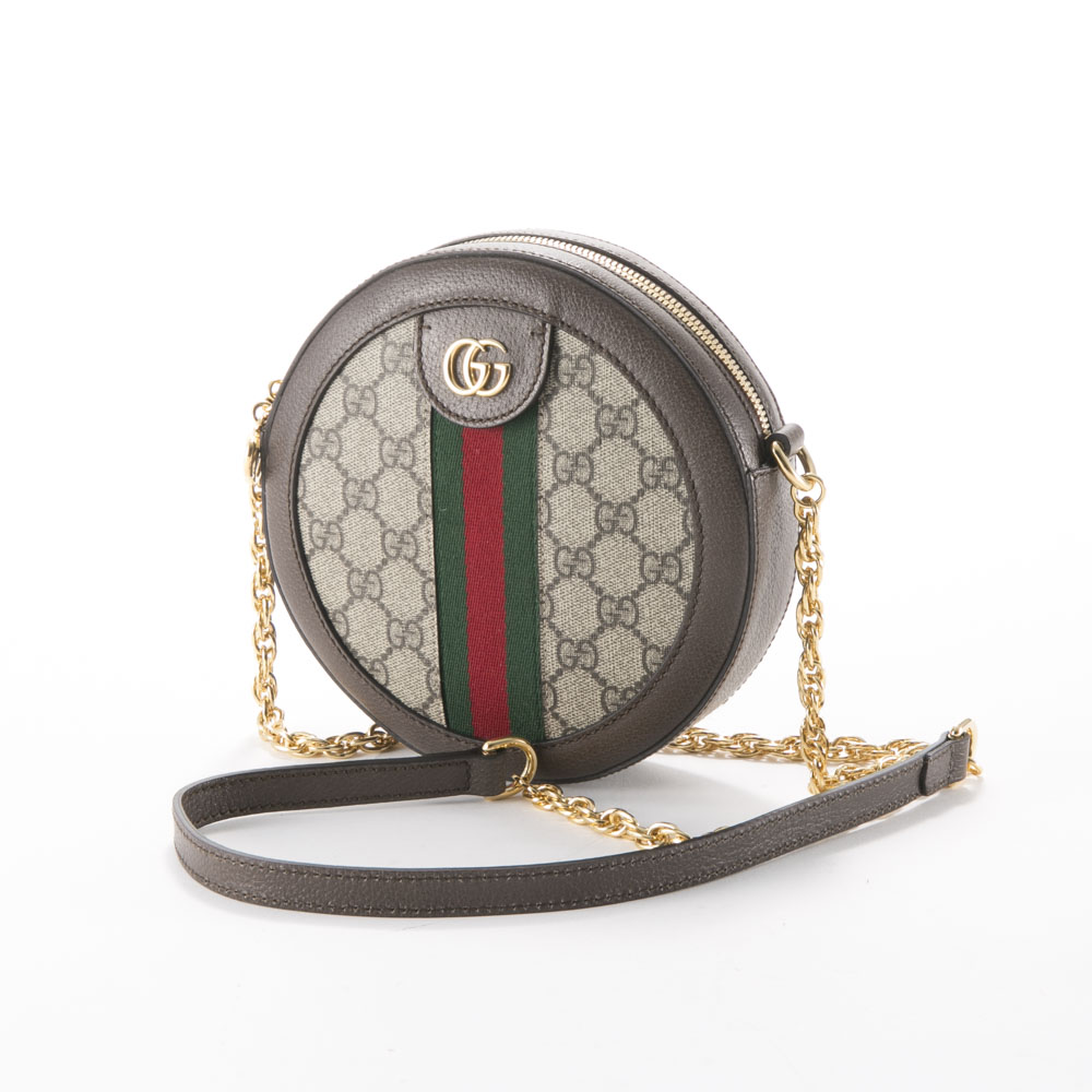 【お買い物マラソン期間中ポイント10倍】グッチ GUCCI GGスプリームラウンドミニチェーンショルダーバッグ OPHIDIA 550618 96I3B　　フィットハウス｜FIT HOUSE