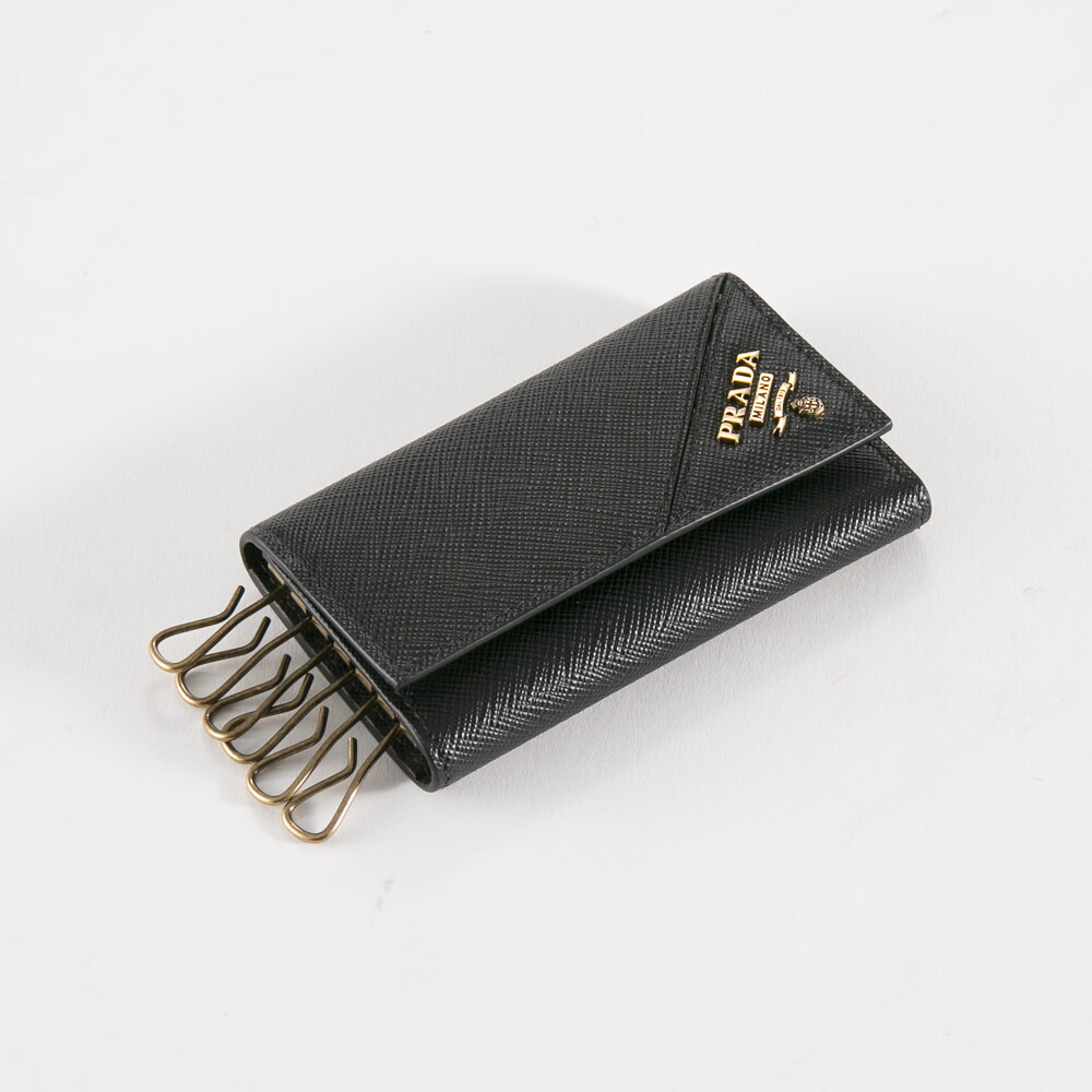 プラダ PRADA 足懸かり入れもの SAF.METAL 6連/NERO1 2PG222-QME  填まる棲み家