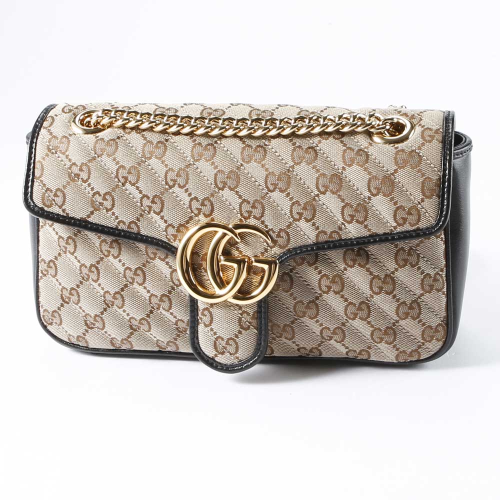 【５のつく日押さえる★10％クーポン券★】グッチ GUCCI チェーン店ショルダーバッグ GG MARMONT 2.0 443497 HVKEG  相応う住みか