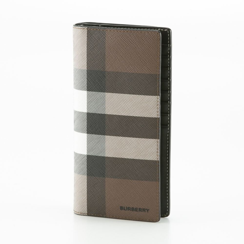 【お買い物マラソン期間中ポイント10倍】バーバリー BURBERRY 長財布 チェック E-CANVAS 小銭入付 8052803　　フィットハウス｜FIT HOUSE