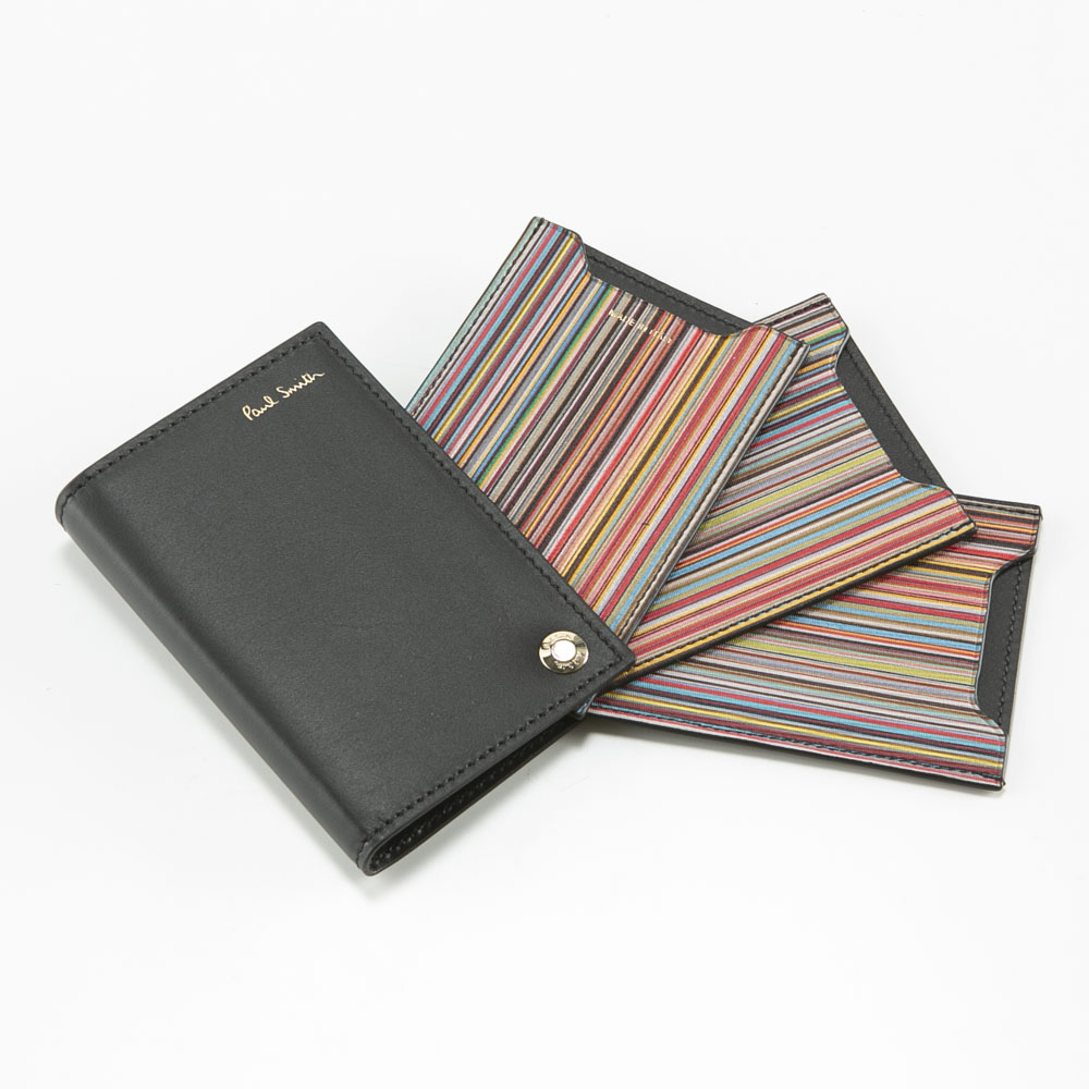 ポールスミス Paul Smith BMULTI M1A6341 ピボットカードケース STRIPE