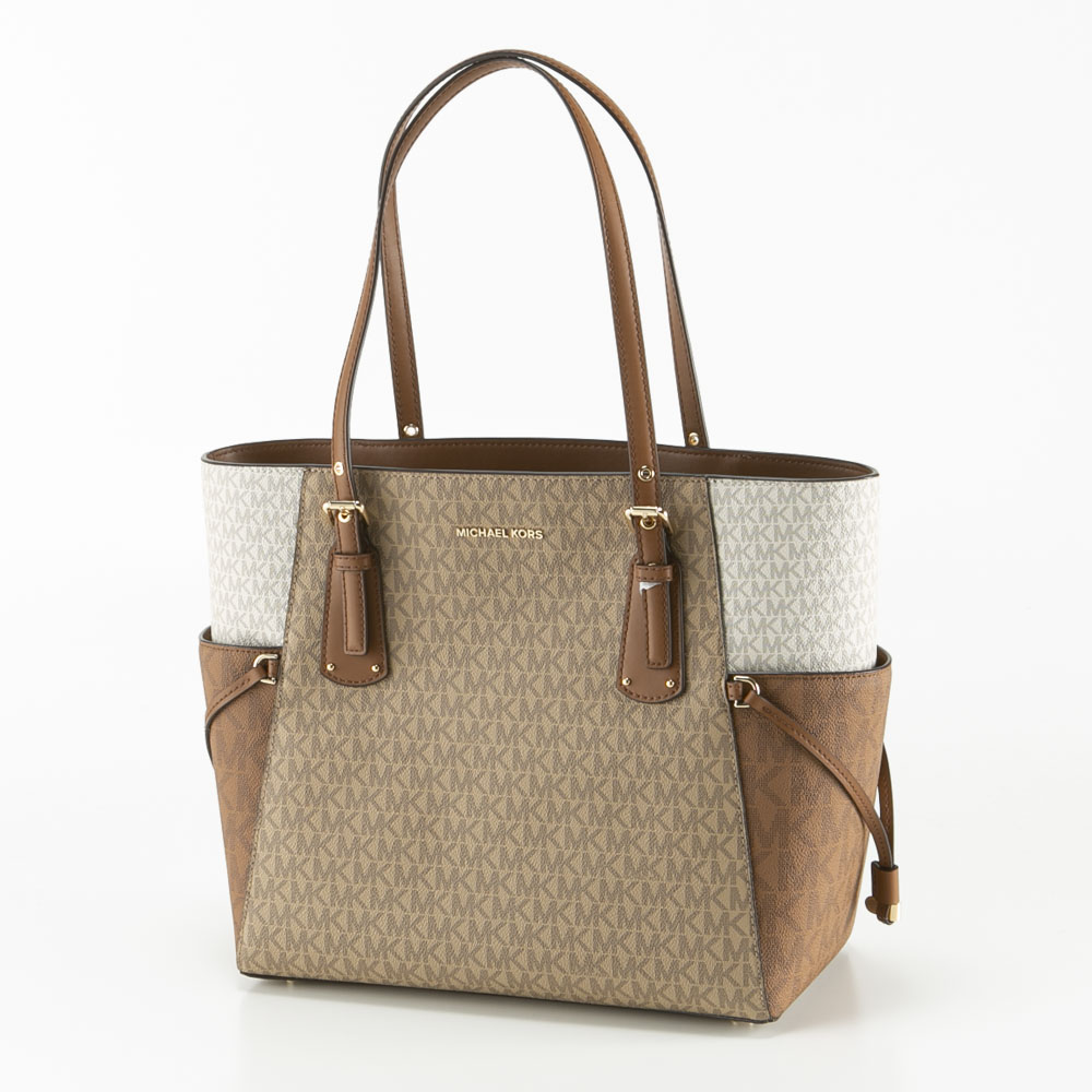 【お買い物マラソン期間中ポイント10倍】マイケルコース MICHAEL KORS ハンド・トートバッグ VOYAGER PVC EW SIG トート 30S0GV6T4V　　フィットハウス