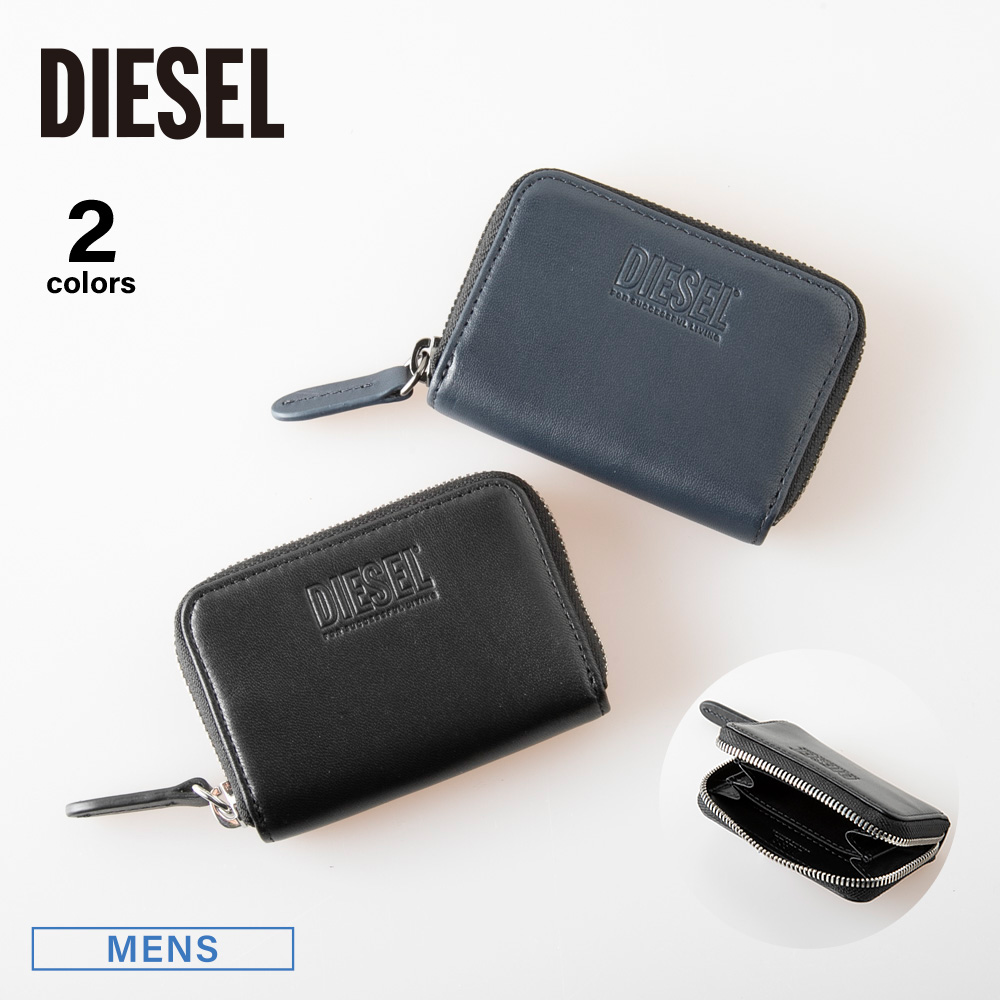 【希少】DIESEL ディーゼル  財布 ミニウォレット小銭入れ　コインケースプ DIESEL ディーゼル コインケース PC MONOGRAM BI-FOLD COIN ZIP