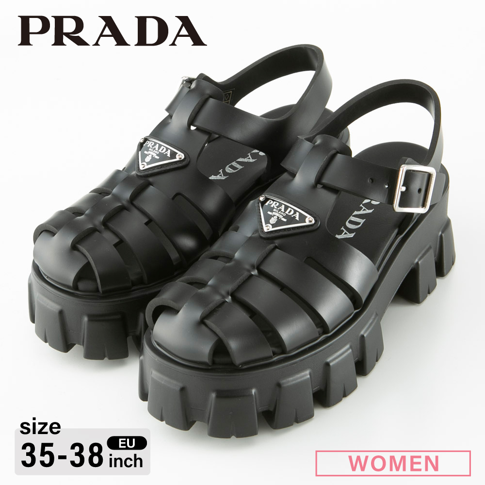 最大88％オフ！ プラダ PRADA レディースサンダル フォームラバー