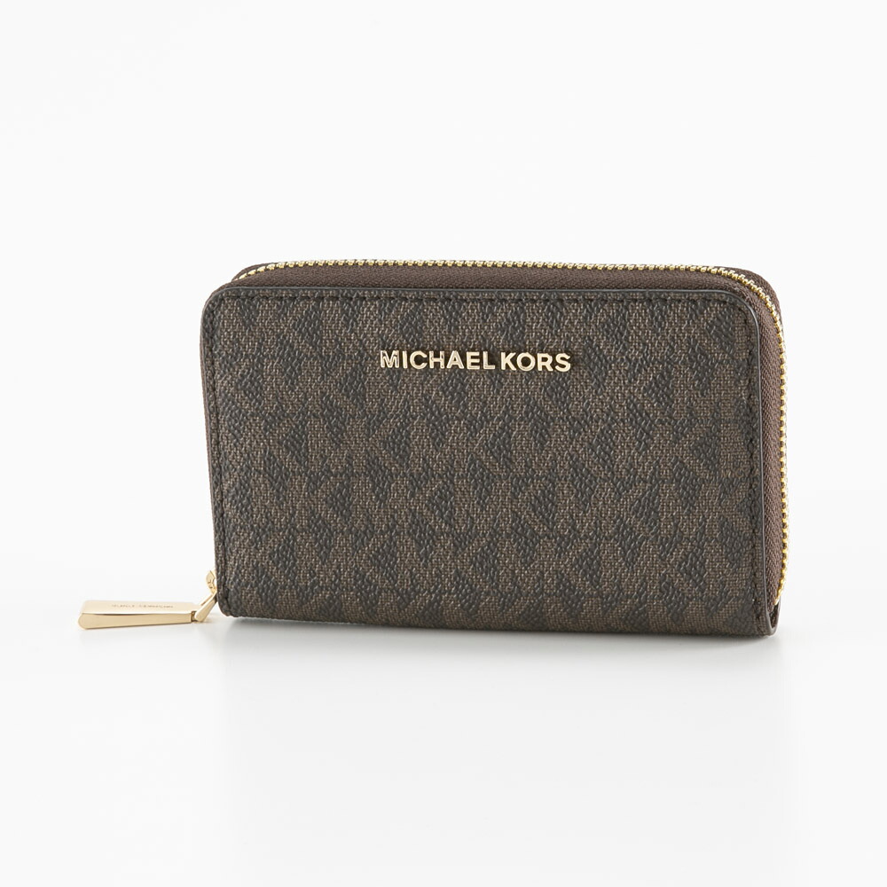 【お買い物マラソン期間中ポイント10倍】マイケルコース MICHAEL KORS JET SET PVC シグネチャー ラウンド カード 小銭入れ 32F9GJ6D0B　　フィットハウス