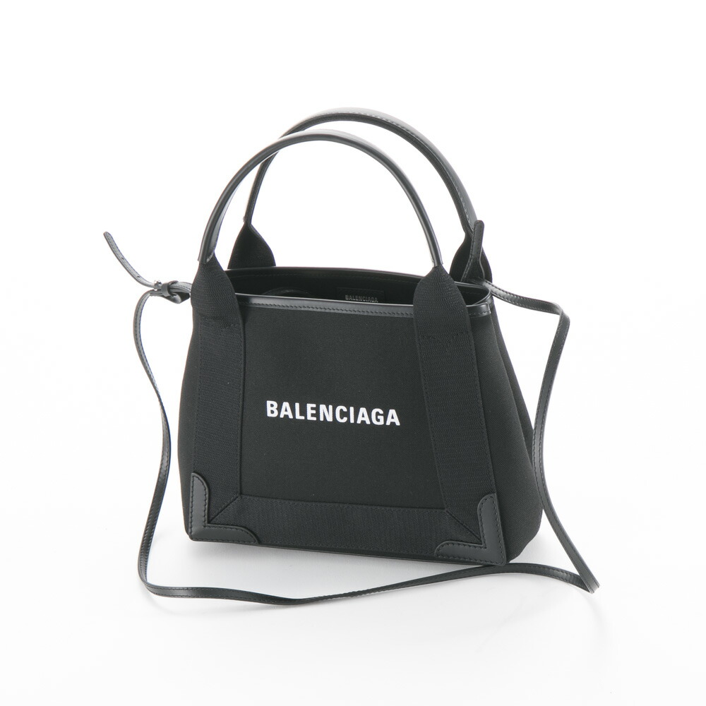 【お買い物マラソン期間中ポイント10倍】バレンシアガ BALENCIAGA ハンド・トートバッグ NAVY NEW CABAS XS AJ キャンバス 3903462HH3N　　フィットハウス｜FIT HOUSE