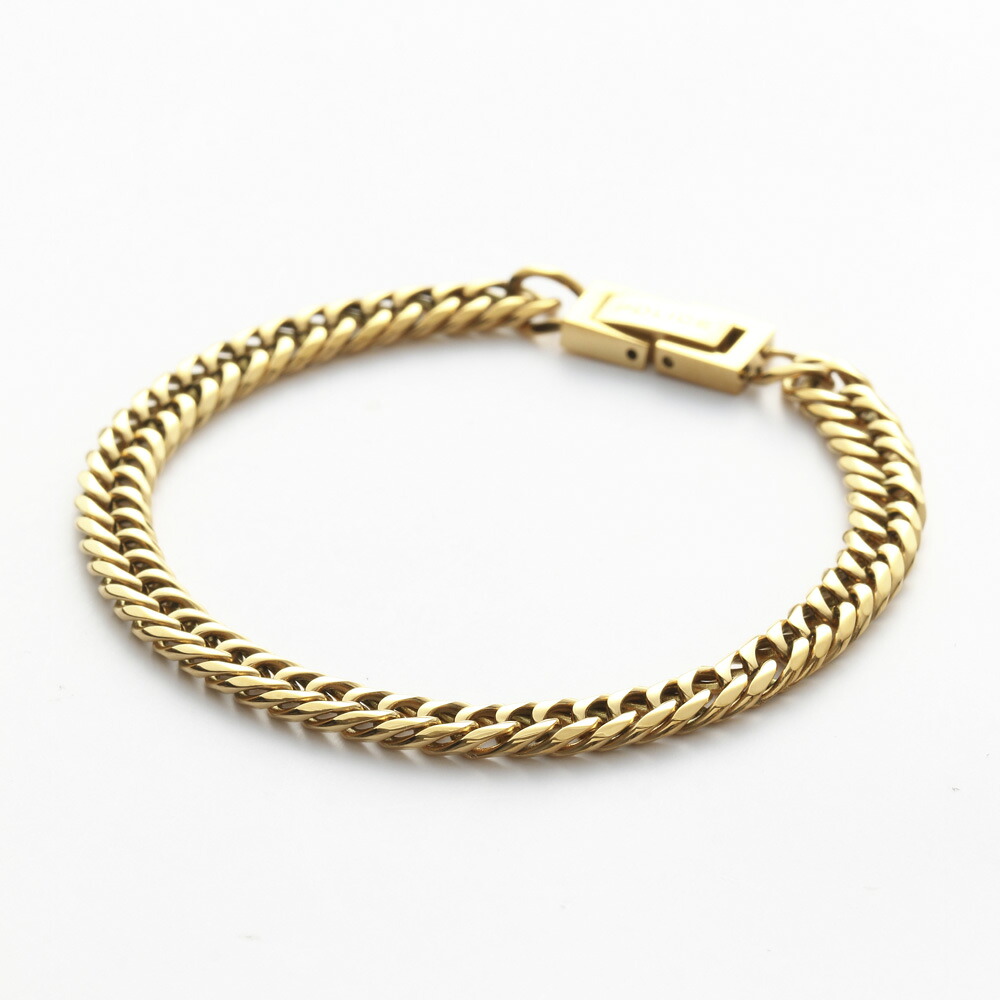 【お買い物マラソン期間中ポイント10倍】ポリス POLICE POLICE CHAIN ブレスレット GP18cm/5.7MM GB0002702 フィットハウス|FIT HOUSE