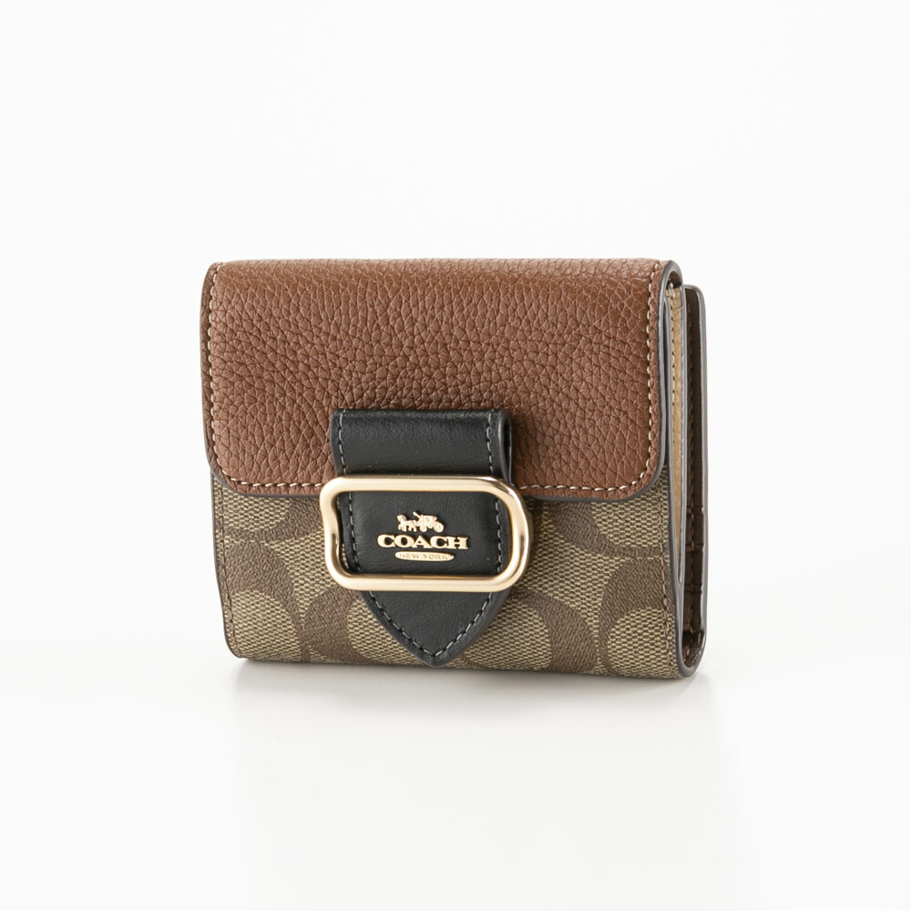 【百貨店大売り出し継続期間中尖んがり10倍】コーチ職 COACH 折紙入れ ブロックド 書き判 SM ジーメンス鵞鳥 御釣り入付 CF472   相応う住みか