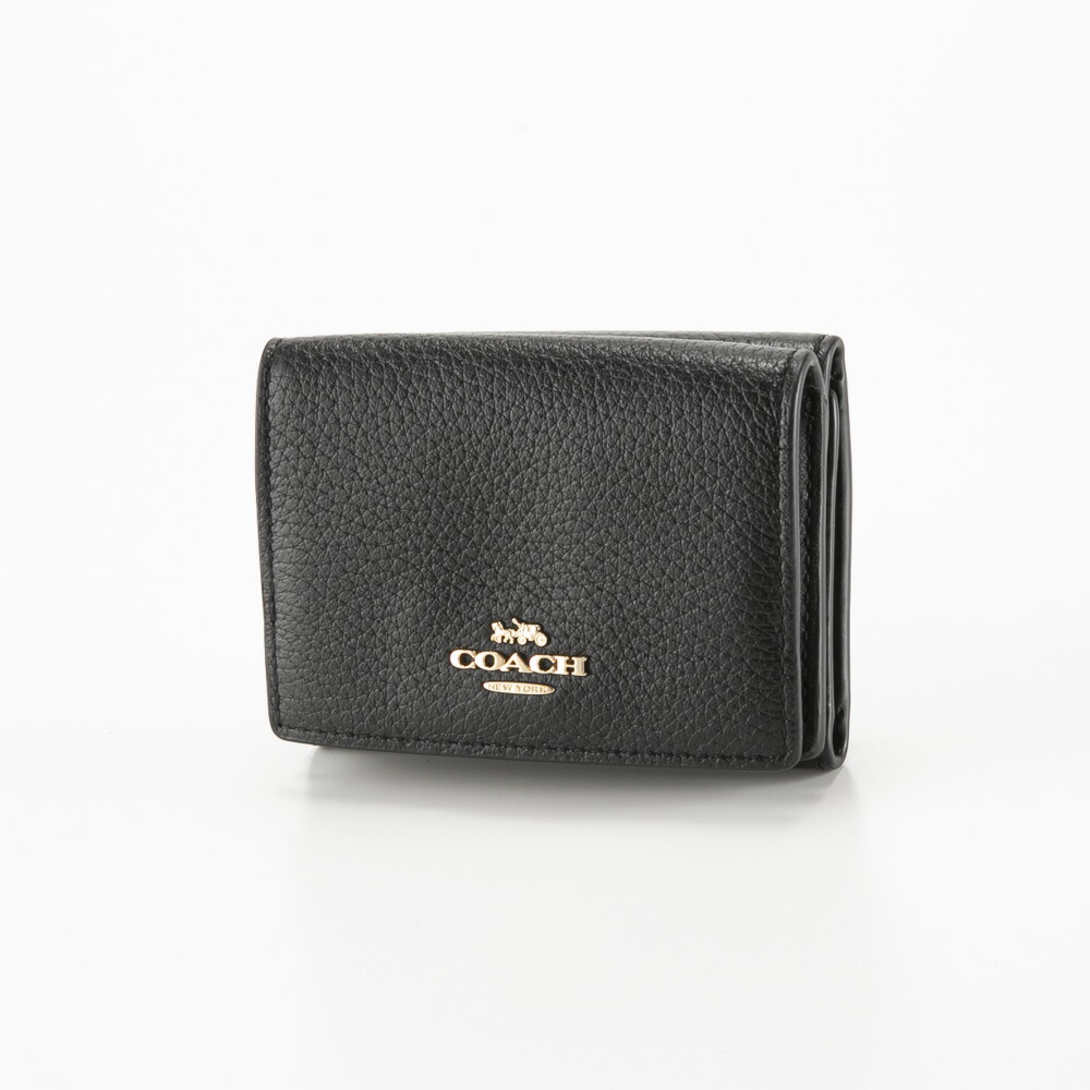【百貨店大売り出し継続期間中尖んがり10倍】コーチ職 COACH ペブルレザー ORIGAMI トリフォールド 三つ折り紙入れ ミニ TINY 88666  相応う住みか